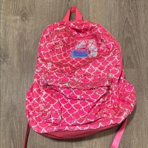 Pink Flip Glitter Backpack